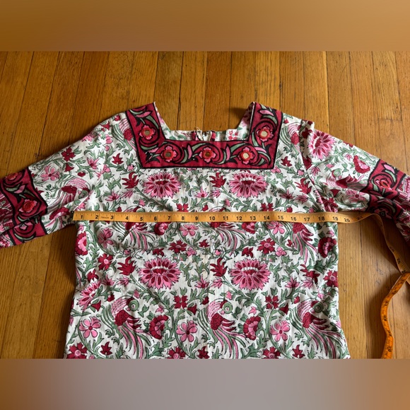 70s Vintage Ramona Rull Bird Print Mirrored Caftan - Picture 9 of 9